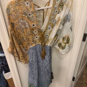 Bohemian Floral Patchwork Dress